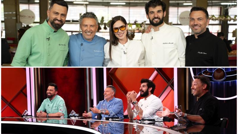 colaj foto cu irina fodor si juratii chefi la cutite