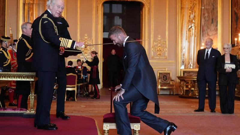 David Beckham a fost făcut cavaler de Regele Charles al III-lea. Cum dorește să-i spună acum copiii