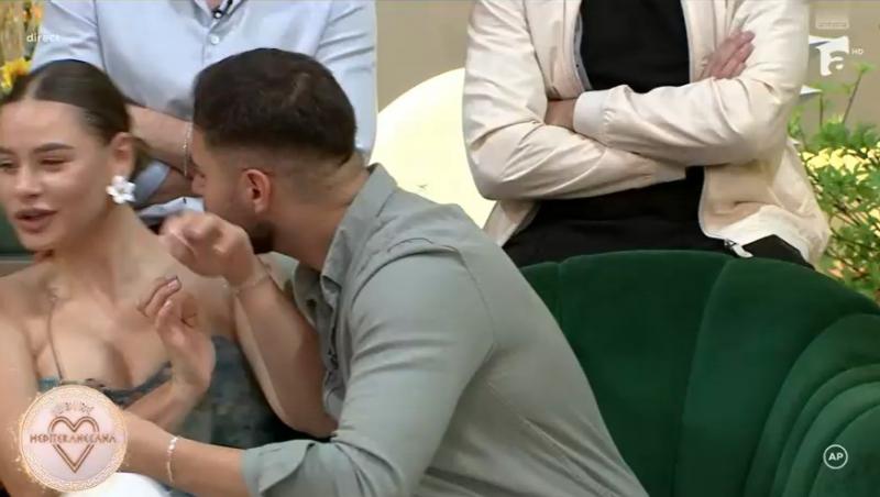 Mireasa, sezon 12. Sorin a încercat să o pupe pe Diana, în direct. Ce a urmat în platou: „Tu vrei o relație cu colegul”?