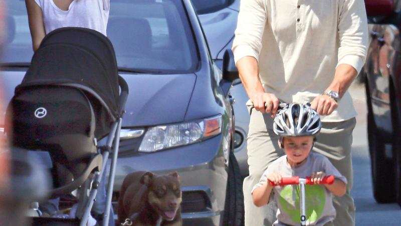 Tom Brady și Gisele Bunchen, cu copiii afară