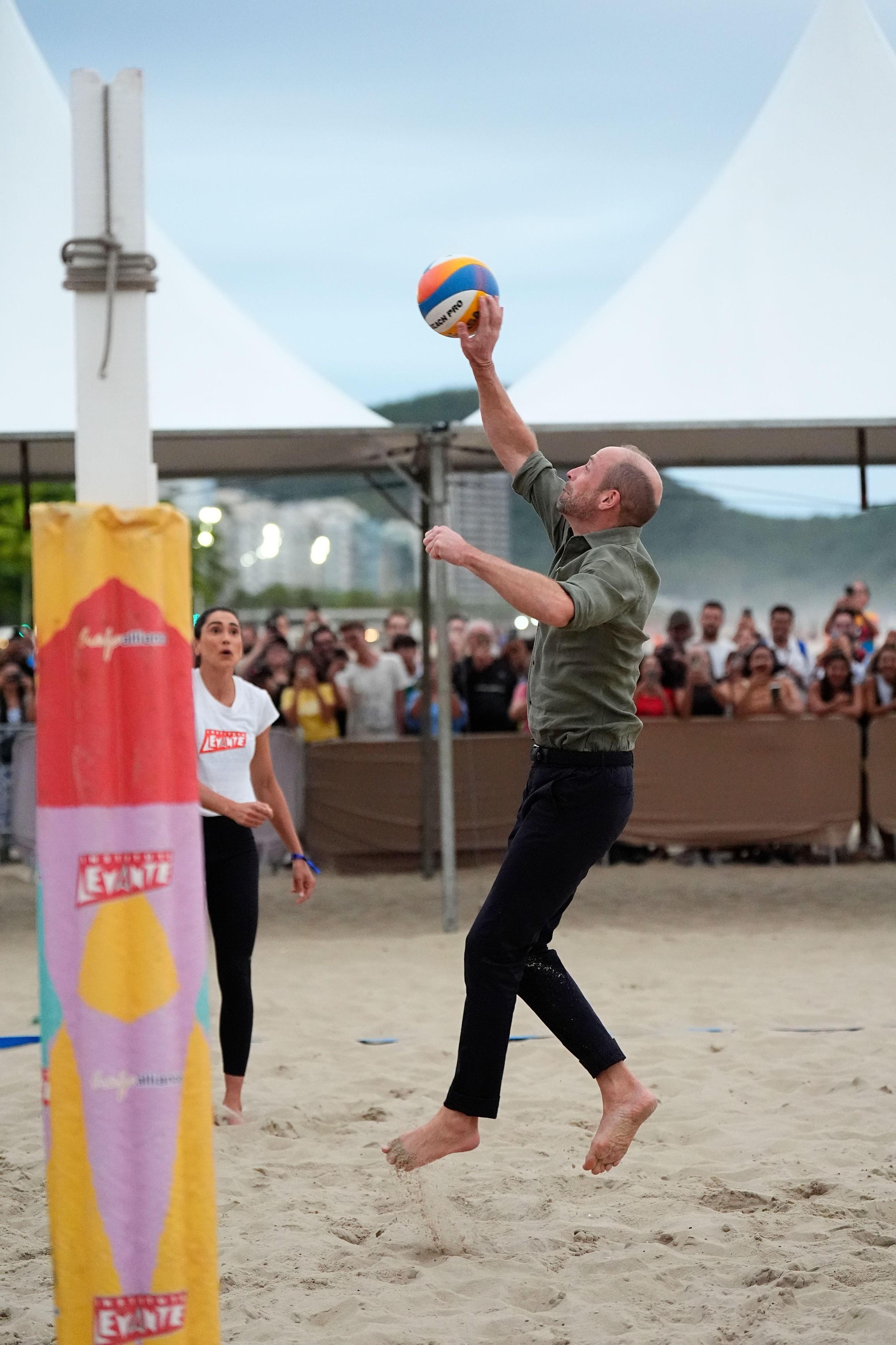 Prințul Wiliam, meci de volei, Copacabana 2025