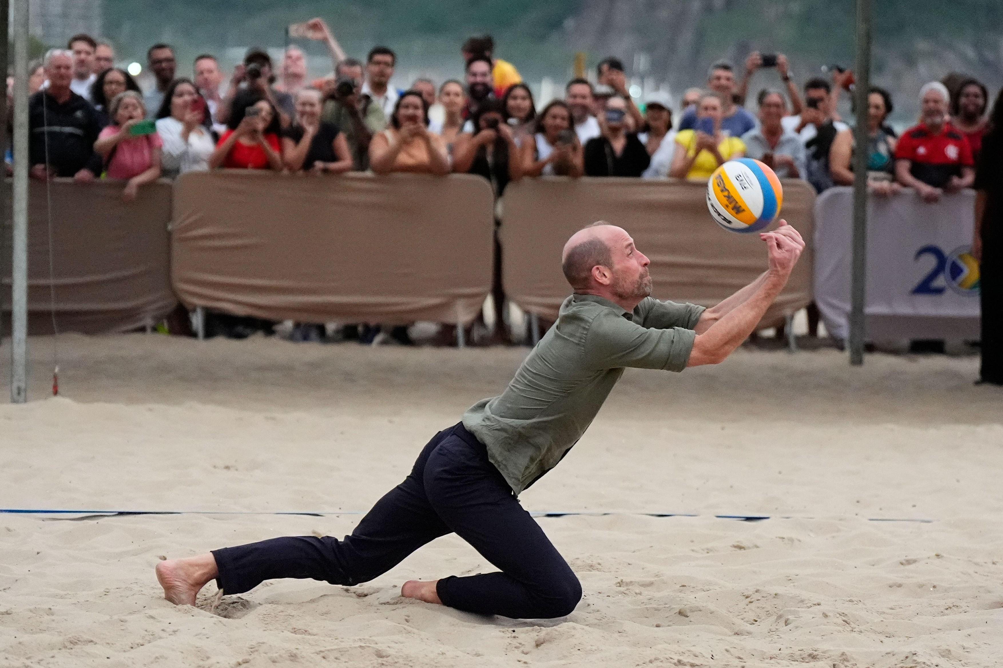 Prințul Wiliam, meci de volei, Cpacabana 2025