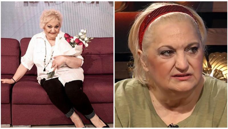 Colaj cu Marinela Chelaru în două ipostaze diferite