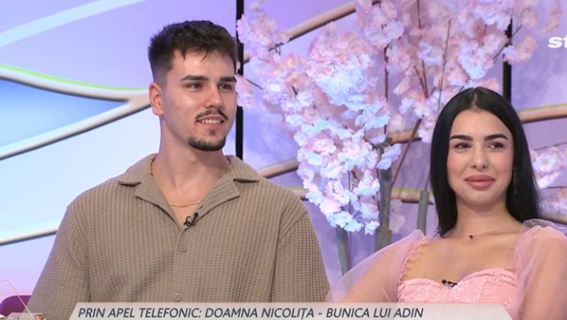 Mireasa, sezon 12. Bunica parternă a lui Adin, cu care nu a ținut legătura, intervenție telefonică: „L-am văzut la televizor”