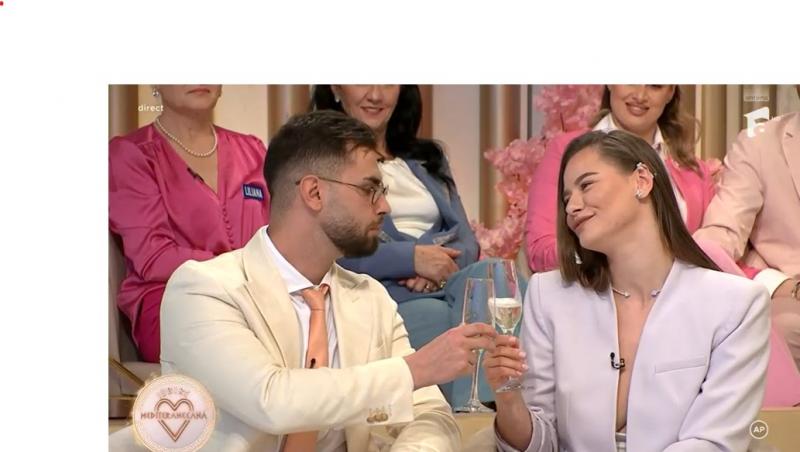 Mireasa, sezon 12. Diana și Sorin s-au sărutat pasional. Cum au răspuns, în gală, întrebați dacă formează un cuplu