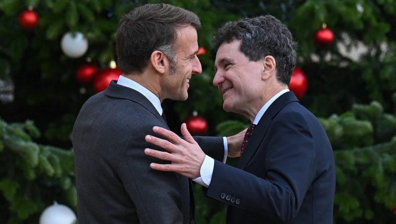 Emmanuel Macron și Nicușor Dan, întâlnire în Franța. Ce mesaj a transmis președintele Franței în limba română