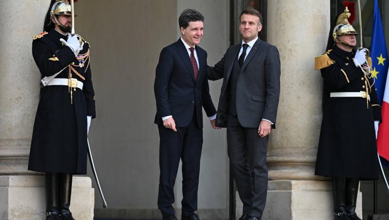 Emmanuel Macron și Nicușor Dan, întâlnire în Franța. Ce mesaj a transmis președintele Franței în limba română