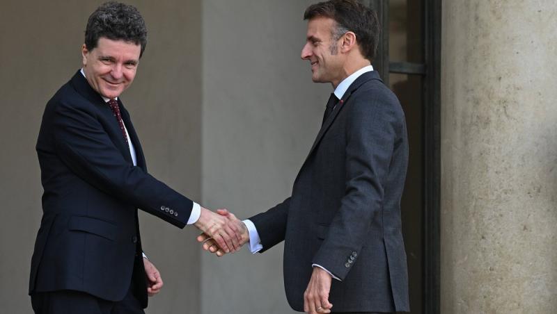 Emmanuel Macron și Nicușor Dan, întâlnire în Franța. Ce mesaj a transmis președintele Franței în limba română
