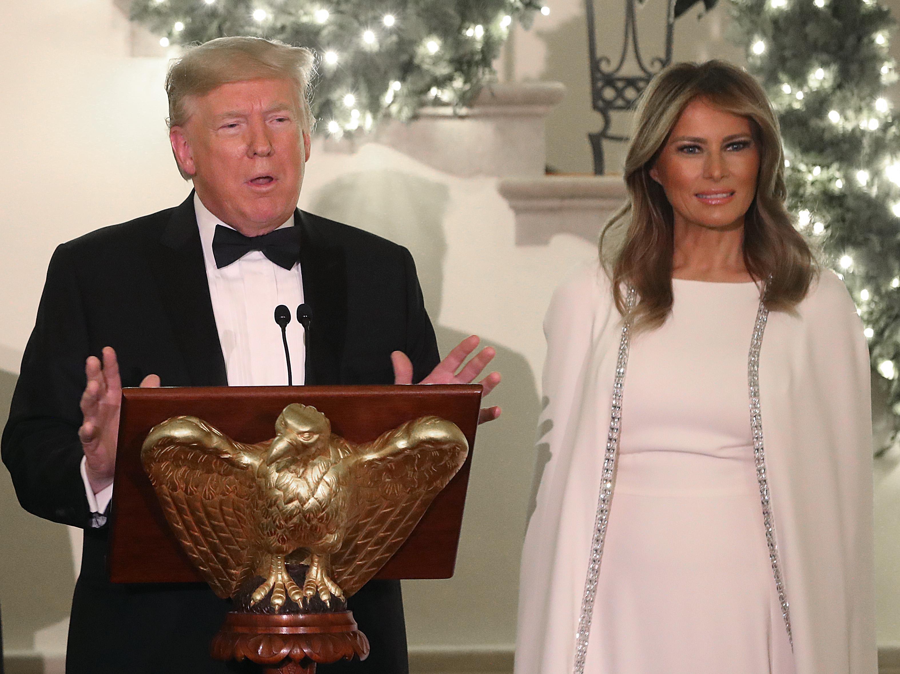 melania și Donald Trump, Congressional Ball 2016, pe scenă