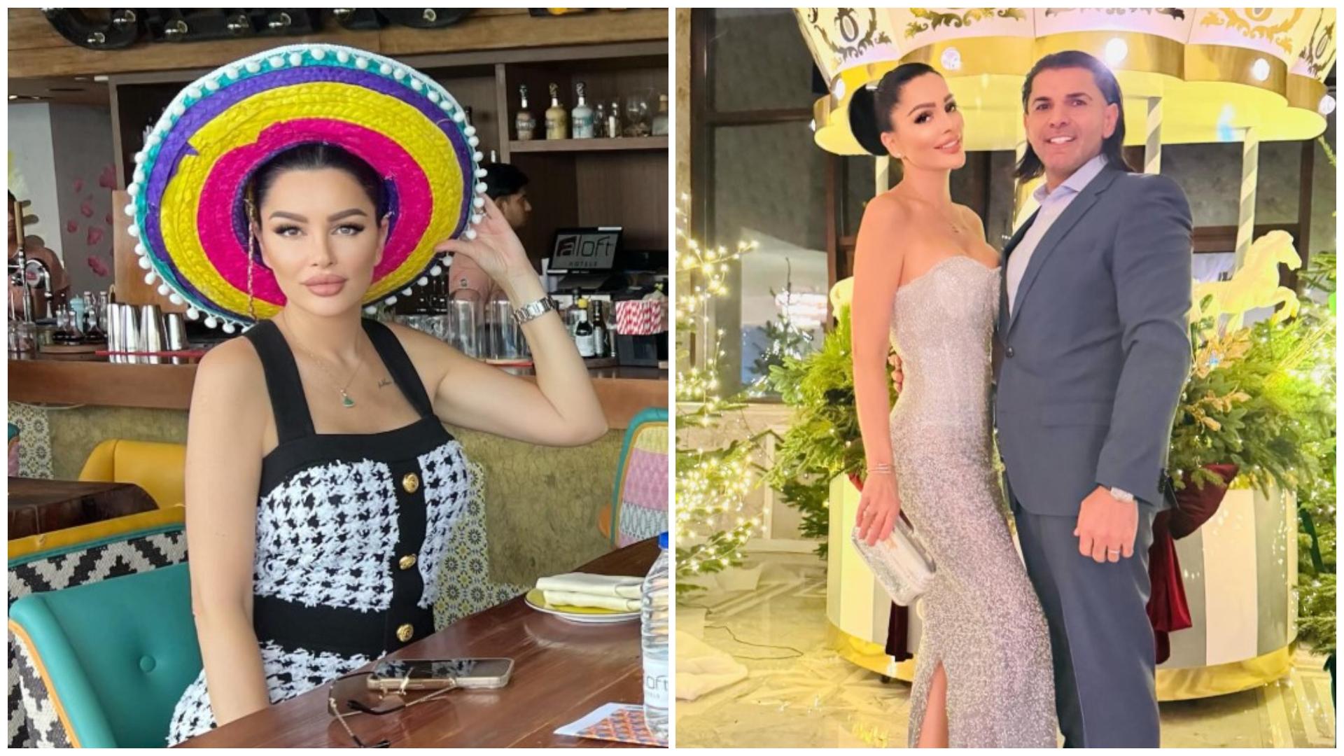 Colaj cu Brigitte Pastramă în două ipostaze diferite alături de Florin Pastramă