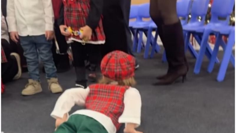 Imagini savuroase de la prima serbare a fiului lui Pepe. Ce a făcut micuțul pe scenă: „E personaj!”