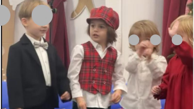 Imagini savuroase de la prima serbare a fiului lui Pepe. Ce a făcut micuțul pe scenă: „E personaj!”