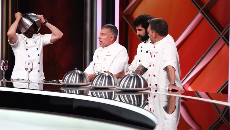 Amuleta care le impune concurenților să gătească legați la mâini aterizează la Chefi la cuțite, iar un conflict agită jurizarea