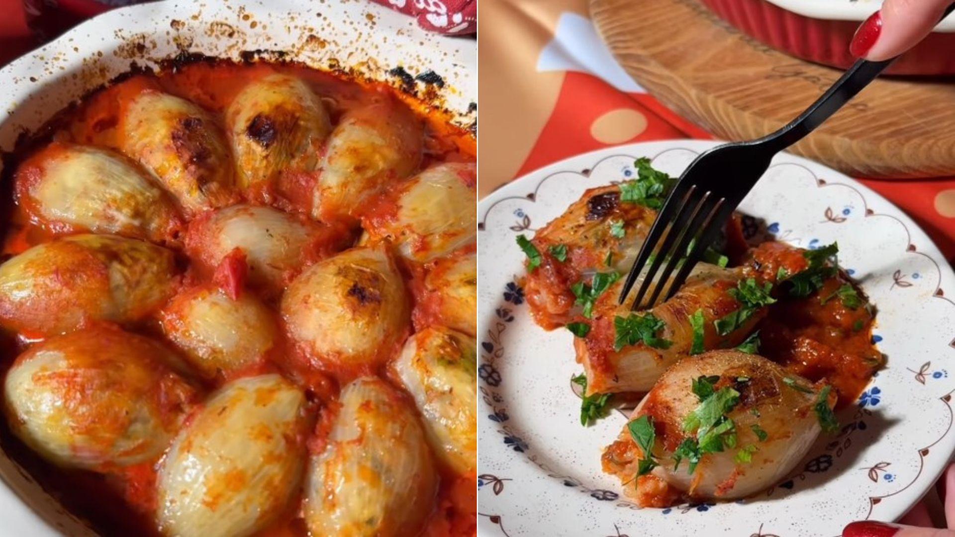 Rețeta inedită de sarmale &icirc;n foi de ceapă pentru Crăciun. Cum se prepară