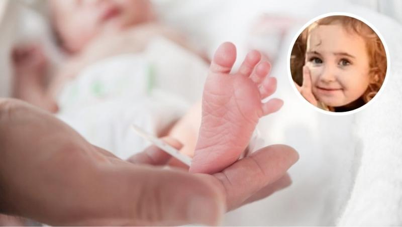 colaj nou-născut china și fetiță blondă din china cu ochi albaștri