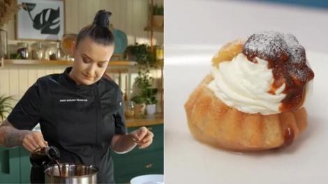 Rețeta delicioasă și rapidă de savarine a lui Chef Roxana Blenche. Care e ingredientul secret al desertului copilăriei