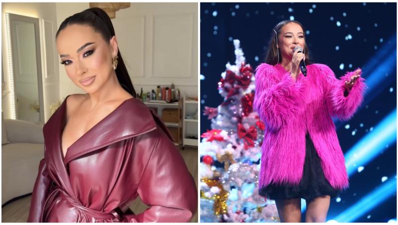 Colaj cu Vlăduța Lupău &icirc;n două ipostaze diferite