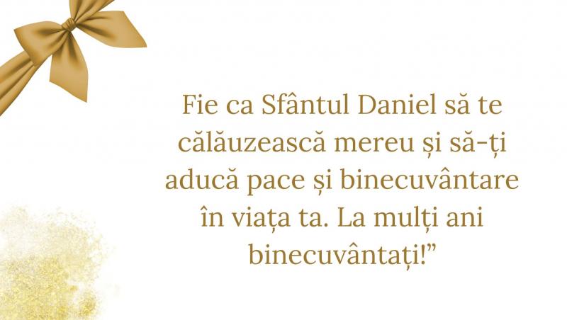 Cele mai frumoase mesaje și felicitări de Sfântul Daniel. Ce se urează pe 17 decembrie în fiecare an