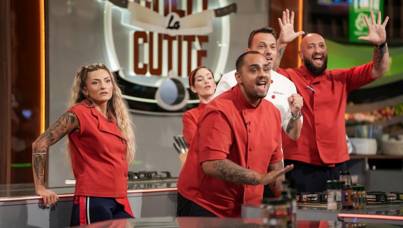 Echipa lui Chef Ștefan Popescu, victorioasă, la Chefi la cuțite. Urmează o provocare triplă în arena culinară