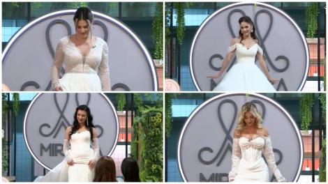 Mireasa, sezon 12. Fetele au defilat &icirc;n rochii de mireasă. Imagini emoționante cu Denisa, Lavinia, Emily și Florina