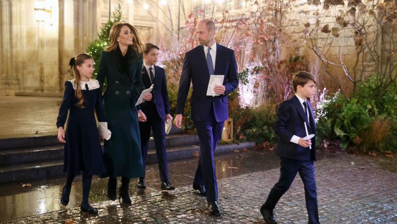 Prințul William și Kate Middleton au postat felicitarea anuală de Crăciun. Ce ținute au ales și ce detaliu iese în evidență