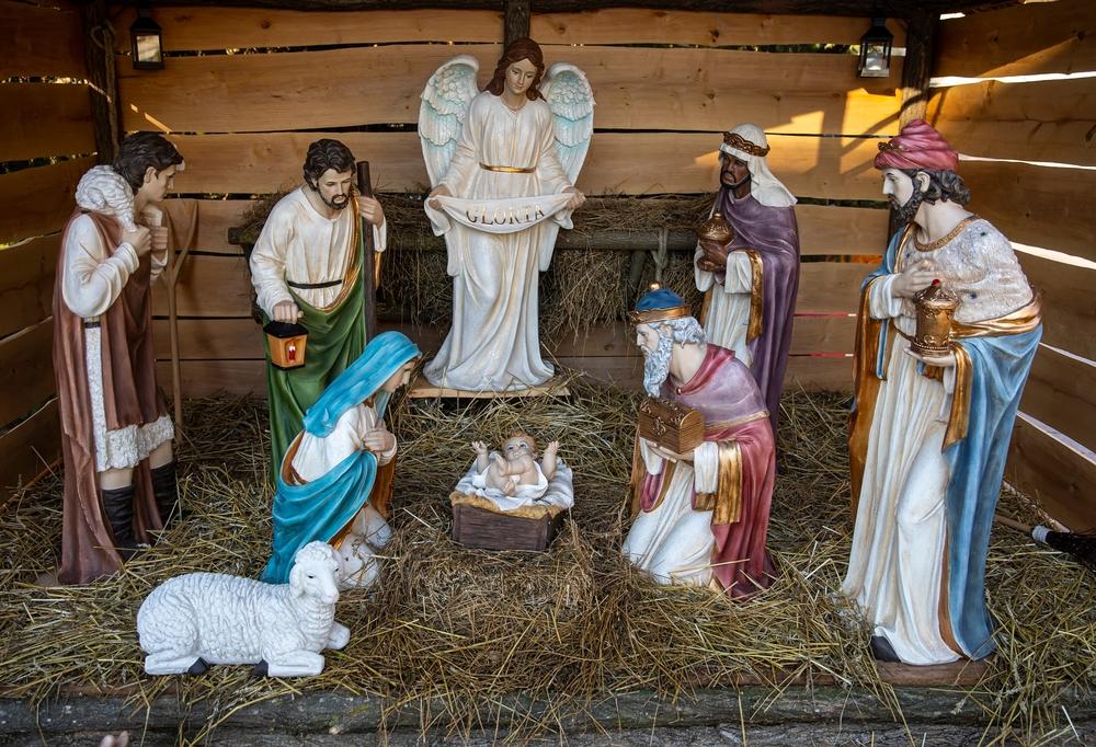 scena nașterii domnului cu cei trei crai de la răsărit