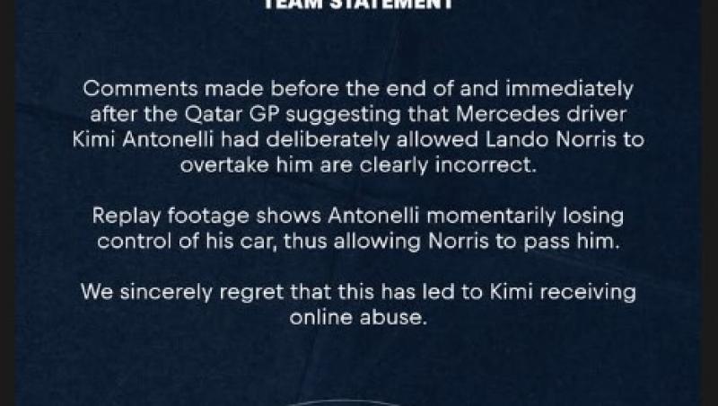 Scandal în Formula 1™. Ce s-a întâmplat în ultimul tur al Marelui Premiu din Qatar și i-a înfuriat pe fani