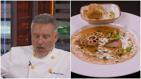 Cu ce produse a reușit chef Alexandru Sautner să realizeze o farfurie delicioasă la Chefi la cuțite. Ingredientul surpriză