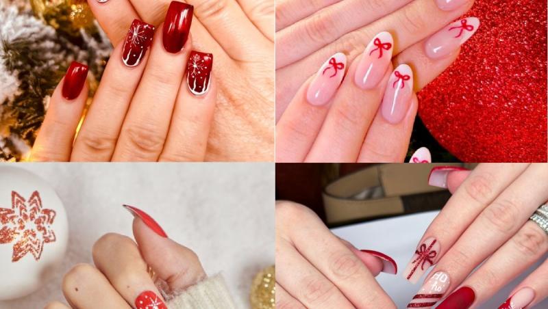 Modele unghii de Crăciun 2025