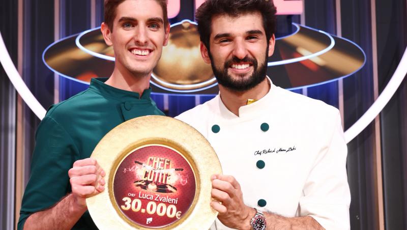 Cine a câștigat Chefi la cuțite, sezonul 16. Luca Zvaleni pleacă acasă cu premiul de 30.000 de Euro și stagiul la Retroscena