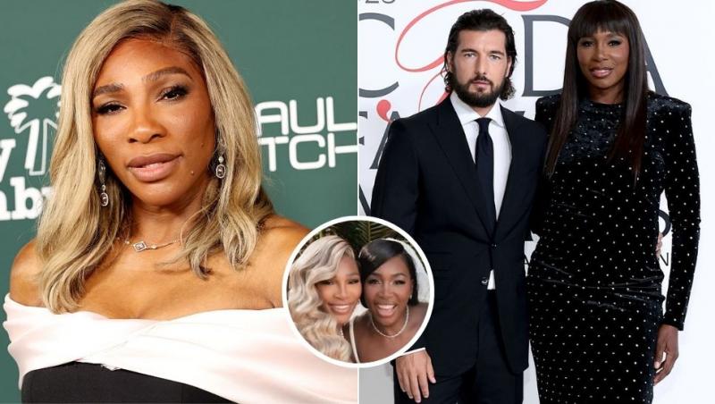 colaj serena williams, venus williams și andrea preti, venus și serena williams