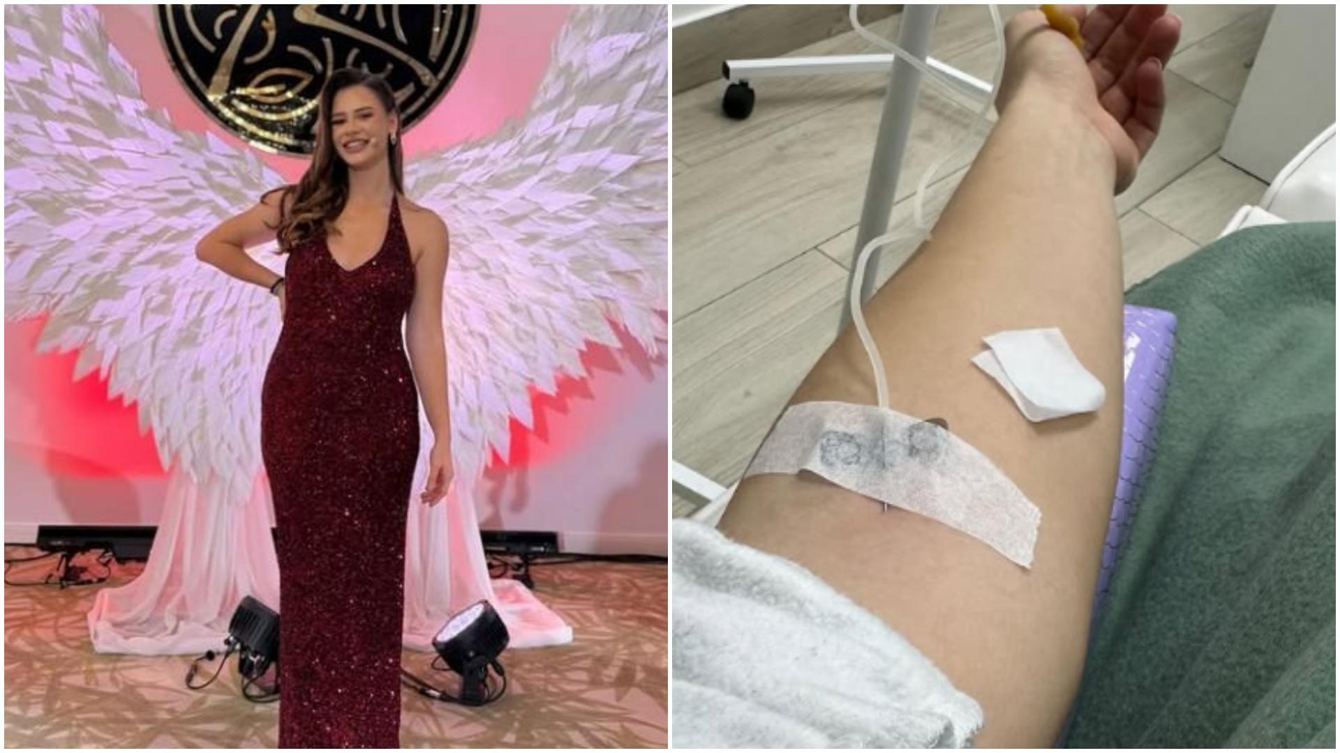 Mireasa, sezon 12. Diana, imagine de pe patul de spital. Ce a transmis t&acirc;năra a doua zi: &bdquo;Nu vă panicați!&rdquo;