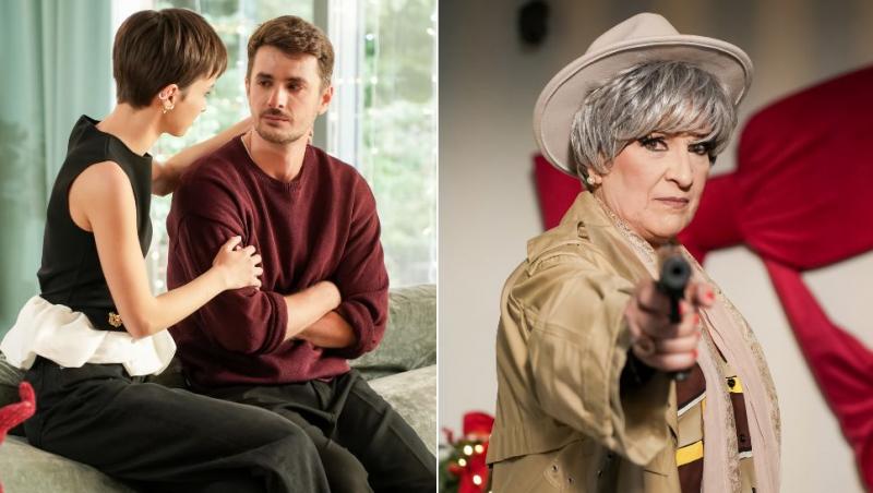 colaj ana și tudor și constance cu pistolul &icirc;n m&acirc;nă