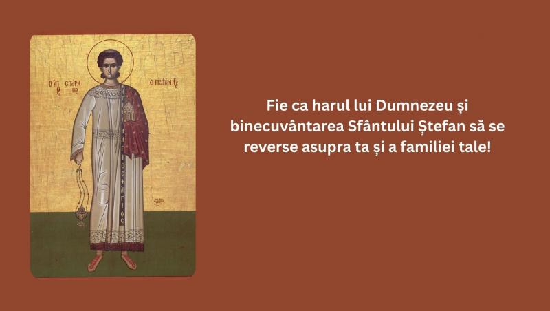 Mesaje de „La mulți ani” de Sfântul Ștefan 2025: Urări creștine și felicitări cu imagini pentru sărbătoriții zilei