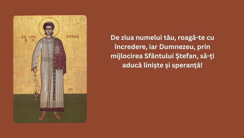 Mesaje de „La mulți ani” de Sfântul Ștefan 2025: Urări creștine și felicitări cu imagini pentru sărbătoriții zilei