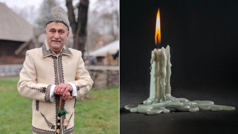 colaj ion drăgan și o lum&acirc;nare aprinsă