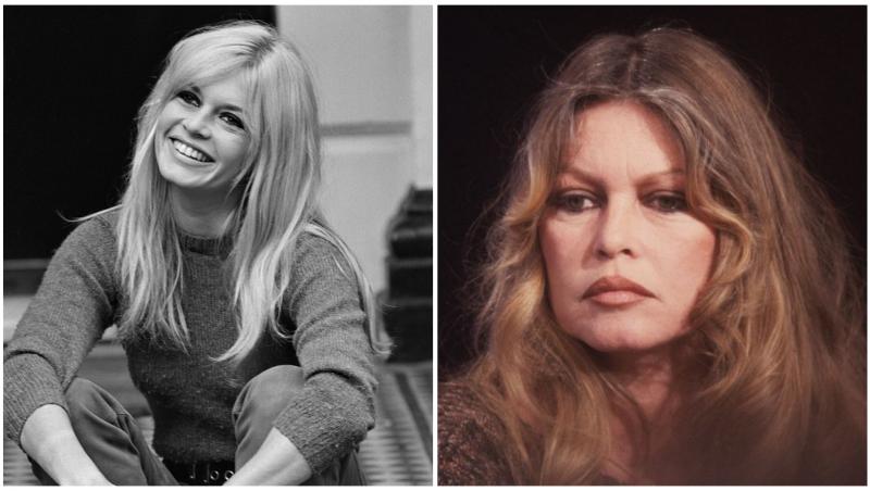 Colaj cu Brigitte Bardot &icirc;n două ipostaze diferite la v&acirc;rste diferite