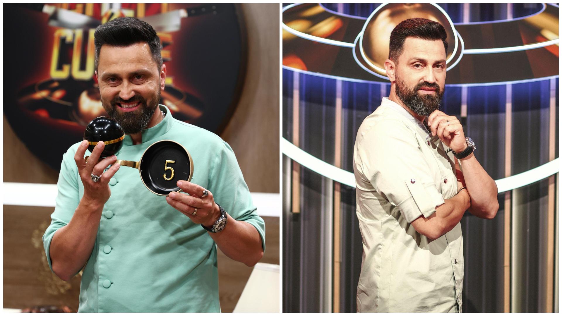 Colaj cu chef Orlando Zaharia în două ipostaze diferite la Chefi la cuțite