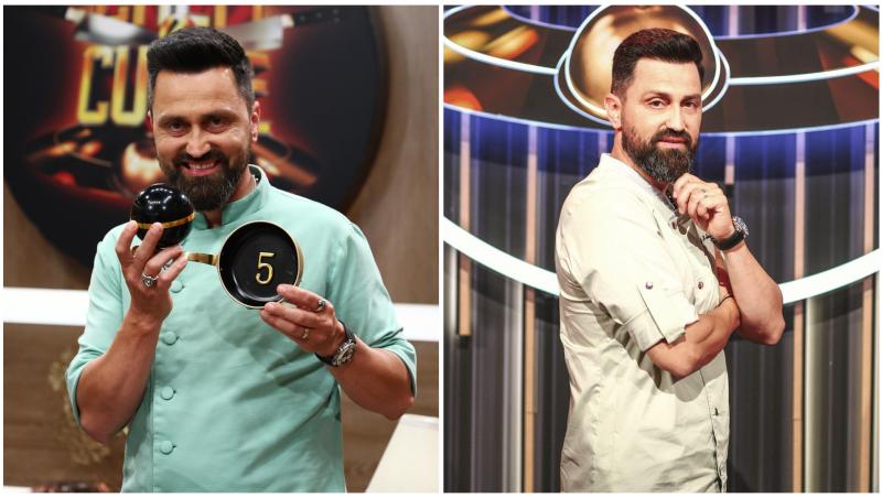 Colaj cu chef Orlando Zaharia &icirc;n două ipostaze diferite la Chefi la cuțite