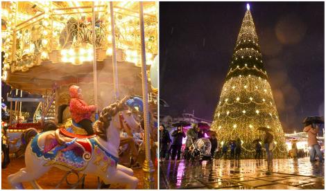 Cât a dat un român pe 2 ture la carusel și una cu sania VR a lui Moș Crăciun. Prețul colosal pentru 9 minute de distracție la târg