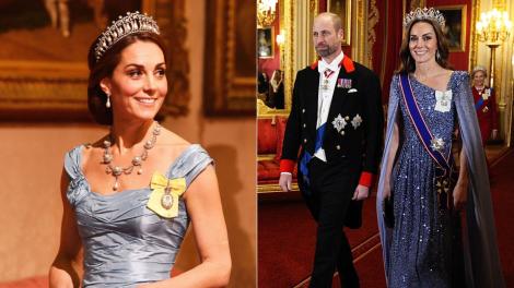 Apariția grațioasă a lui Kate Middleton la Banchetul de la Castelul Windsor. Detaliul care a atras atenția tuturor
