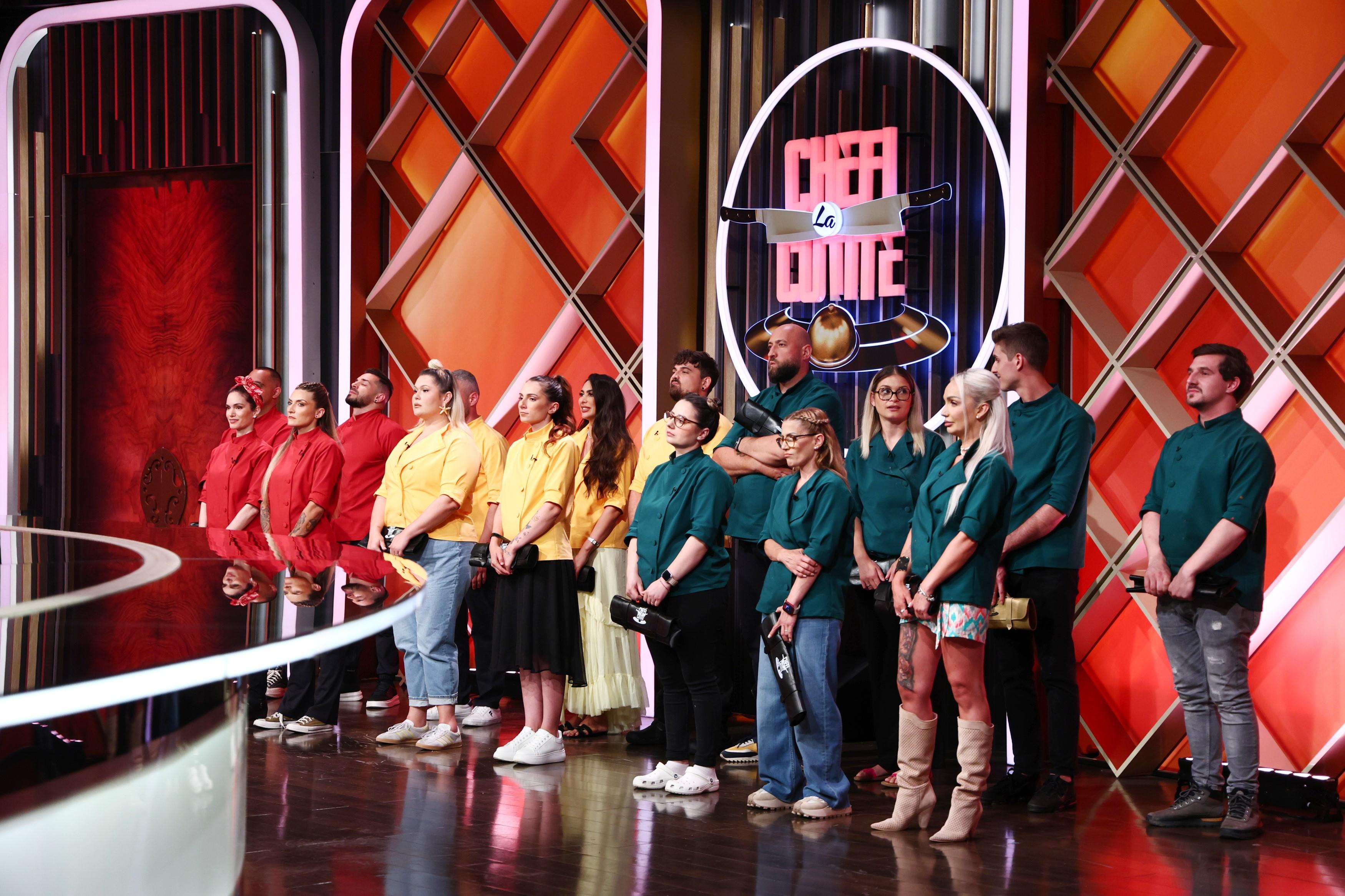 Colaj cu cele trei echipe intrate la proba individuală după primul battle