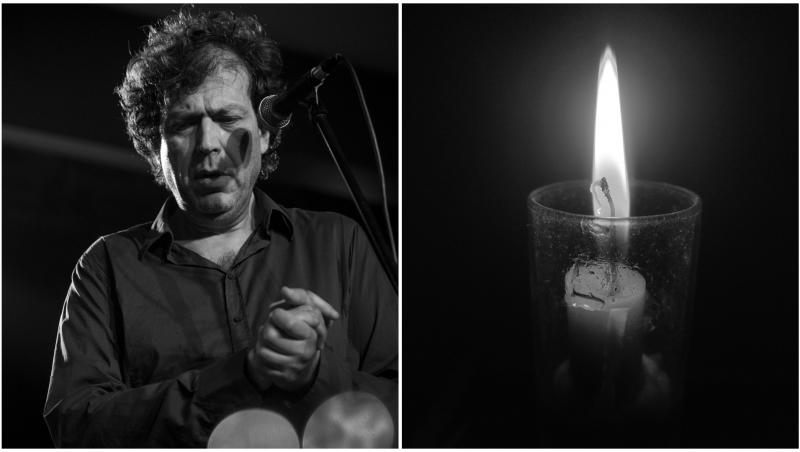 Adrian Pleșca și o lumânare aprinsă