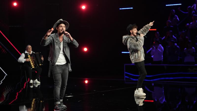 Toni și Andreas, susținuți de Nicu Paleru pe scena X Factor. Cum a reacționat Delia când i-a văzut: „Am o senzație de deja-vu”