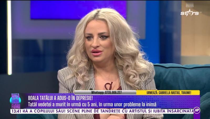 Sânziana Buruiană, dezvăluiri cutremurătoare despre depresia prin care a trecut după moartea tatălui său