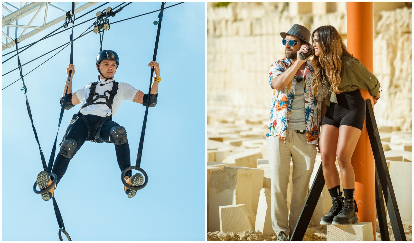 colaj foto cu radu dumitrache si poza cu bella santiago si dani otil la power couple romania sezonul 2