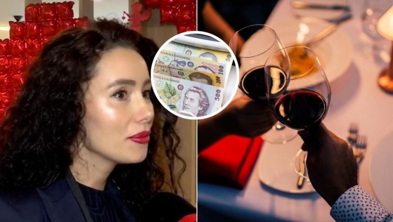 colaj manager hotel, cuplu la masă, bani