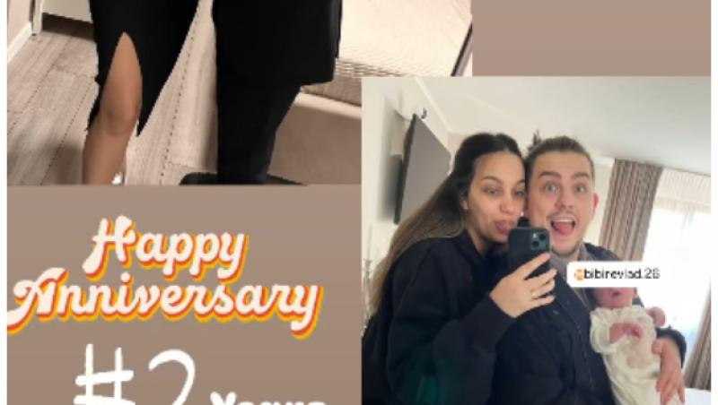Mireasa, sezon 7. Vlad și Cătălina Bibire au sărbătorit 2 ani de relație. Cum au celebrat iubirea alături de bebelușul lor