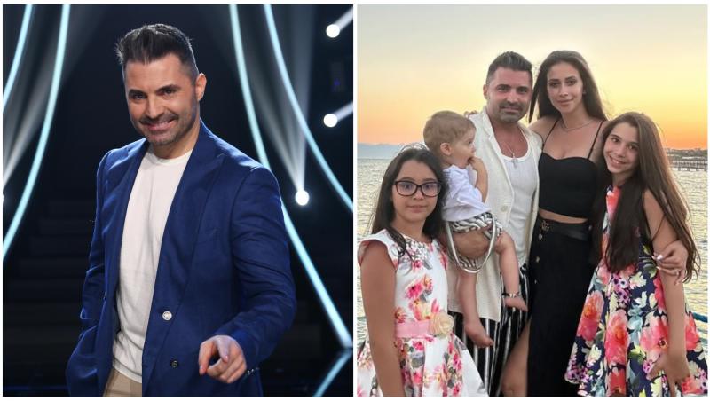 Colaj cu Pepe, soția și cei trei copii ai săi