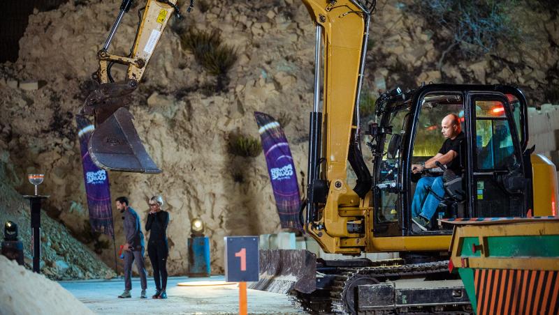 Power Couple România sezon 2, 18 februarie 2025. Concurenții au condus excavatorul la proba „Îmblânzirea scorpiei”. Ce a urmat